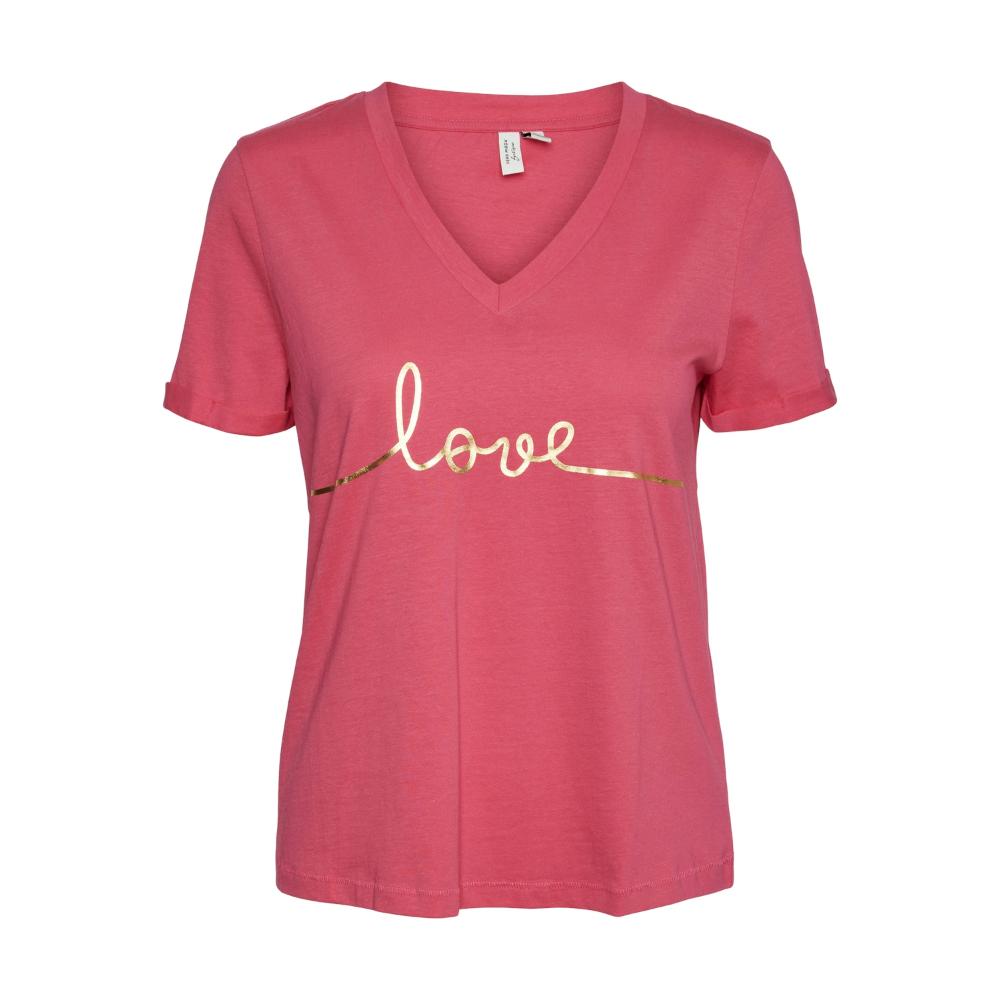 VMKLOVE S/S V-NECK T-SHIRT JRS BTQ GA 10309443