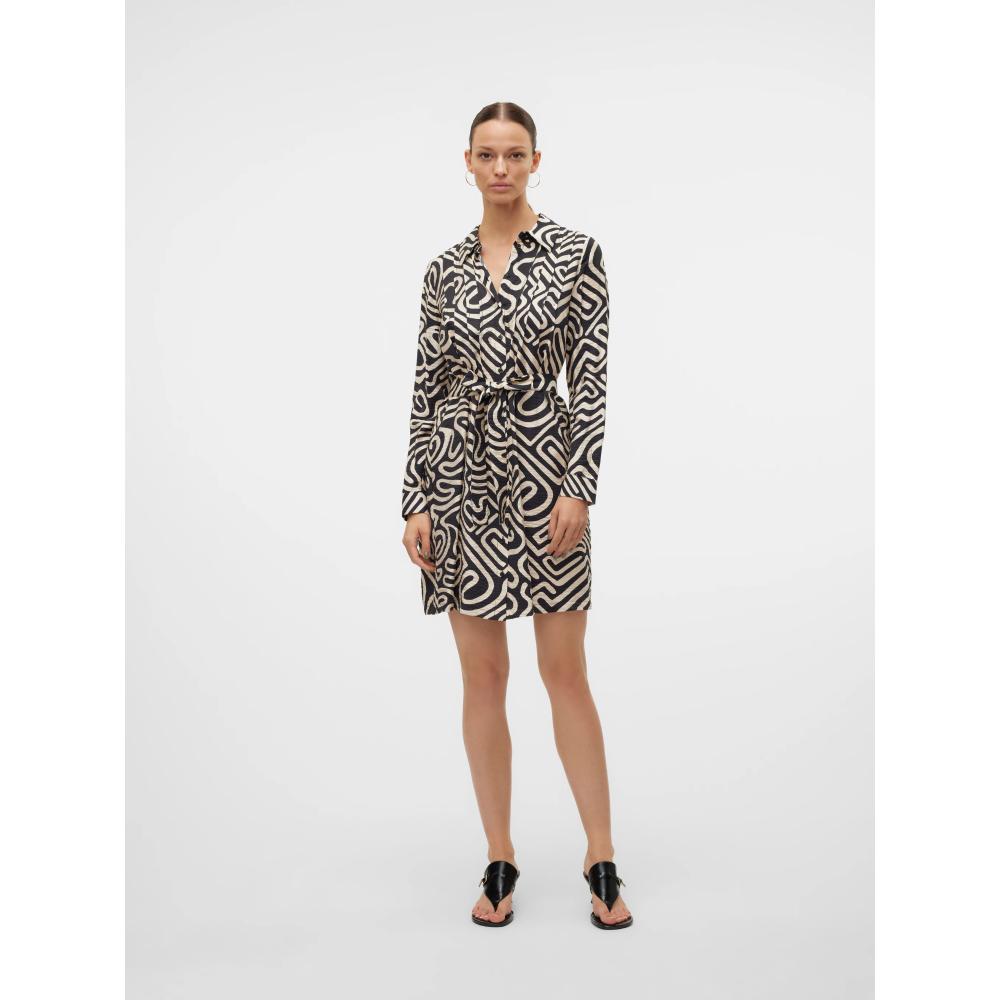 VMVIGDIS L/S ABK SHIRT DRESS WVN BTQ GA 10323268