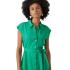 Woman green calf shirt dress MYMILO VERO MODA 10282532 - 2