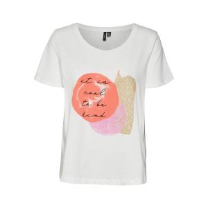 Women's t-shirt with print "it is cool to be kind" VERO MODA 10284321 - 8691