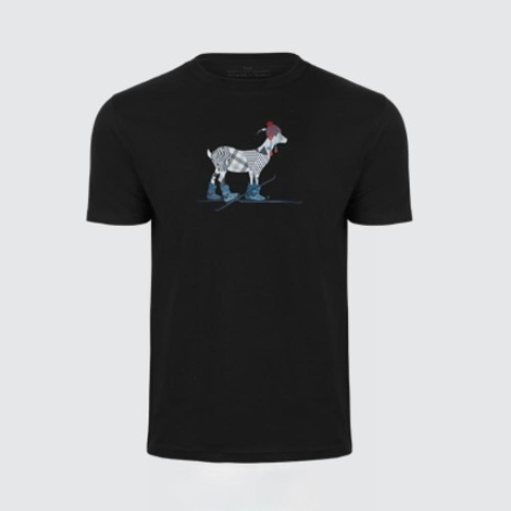 The motley goat Unisex T-shirt "skier"