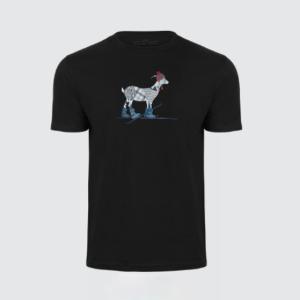 The motley goat Unisex T-shirt "skier" - 1401