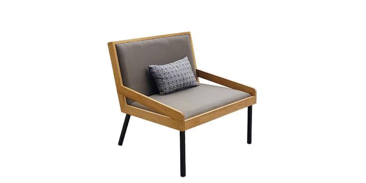 naval wood lounge chair