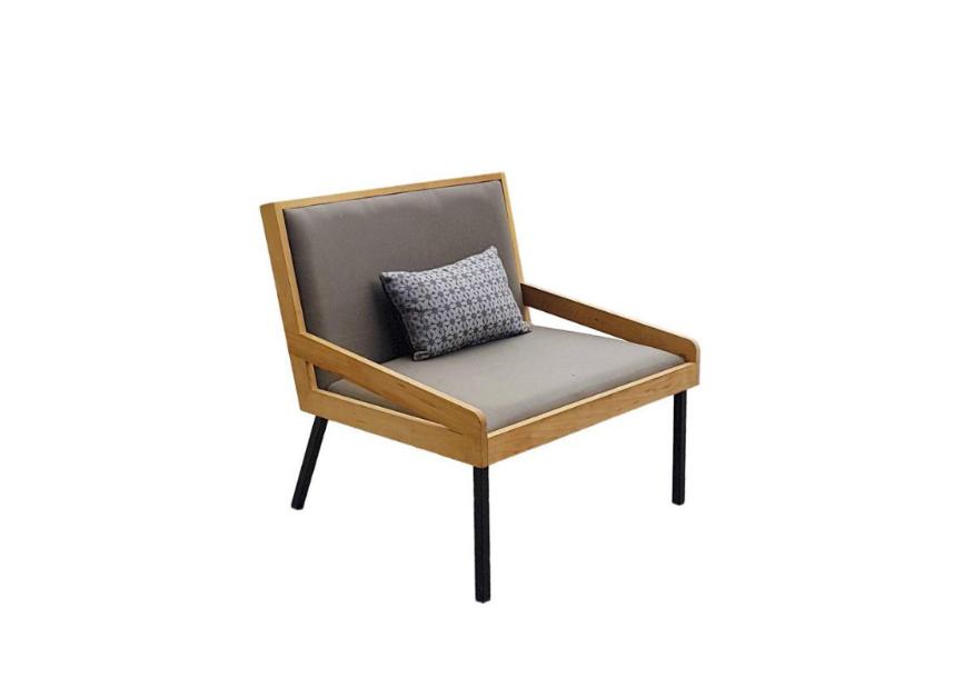 naval wood lounge chair