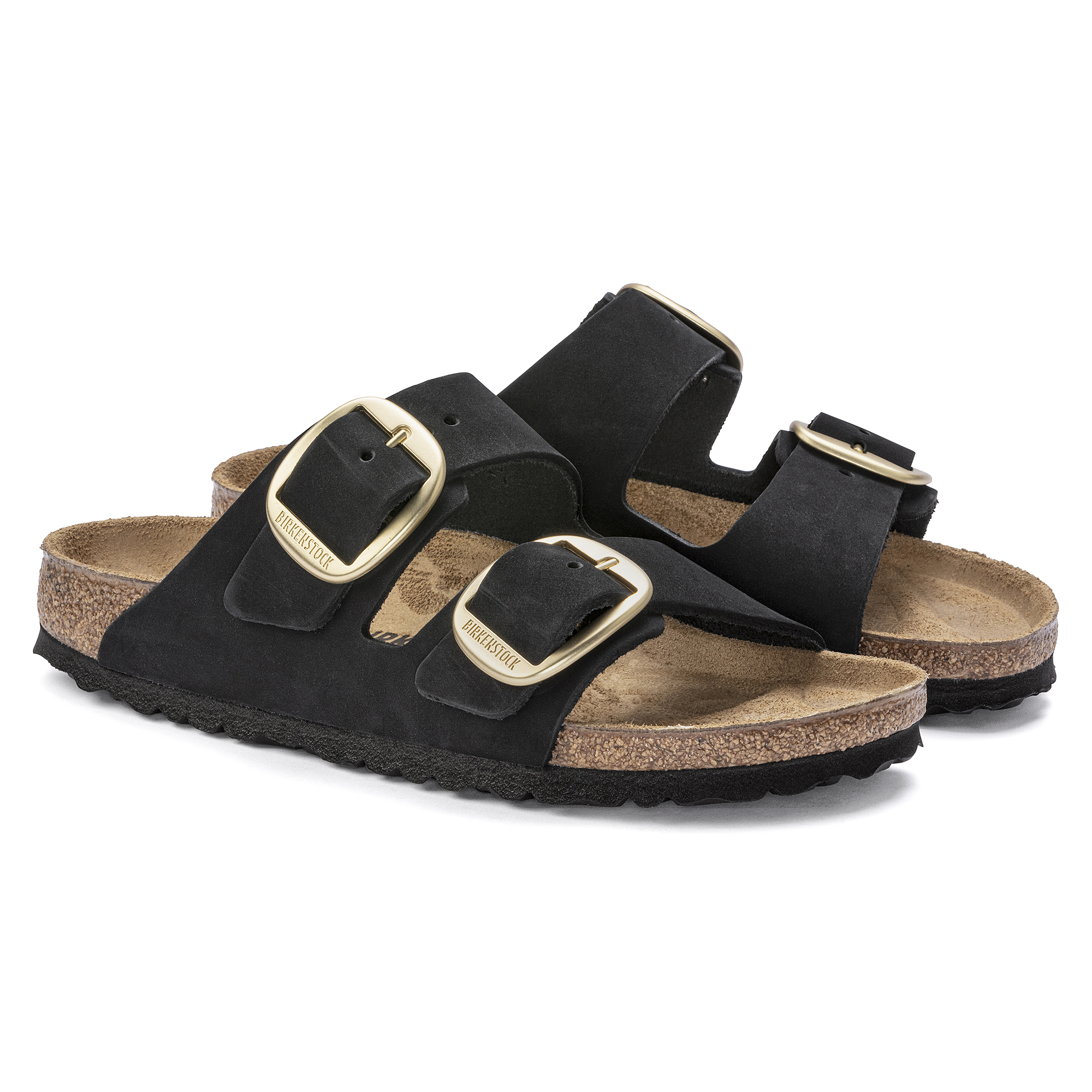 BIRKENSTOCK ARIZONA BIG BUCKLE LENB BLACK 1023290