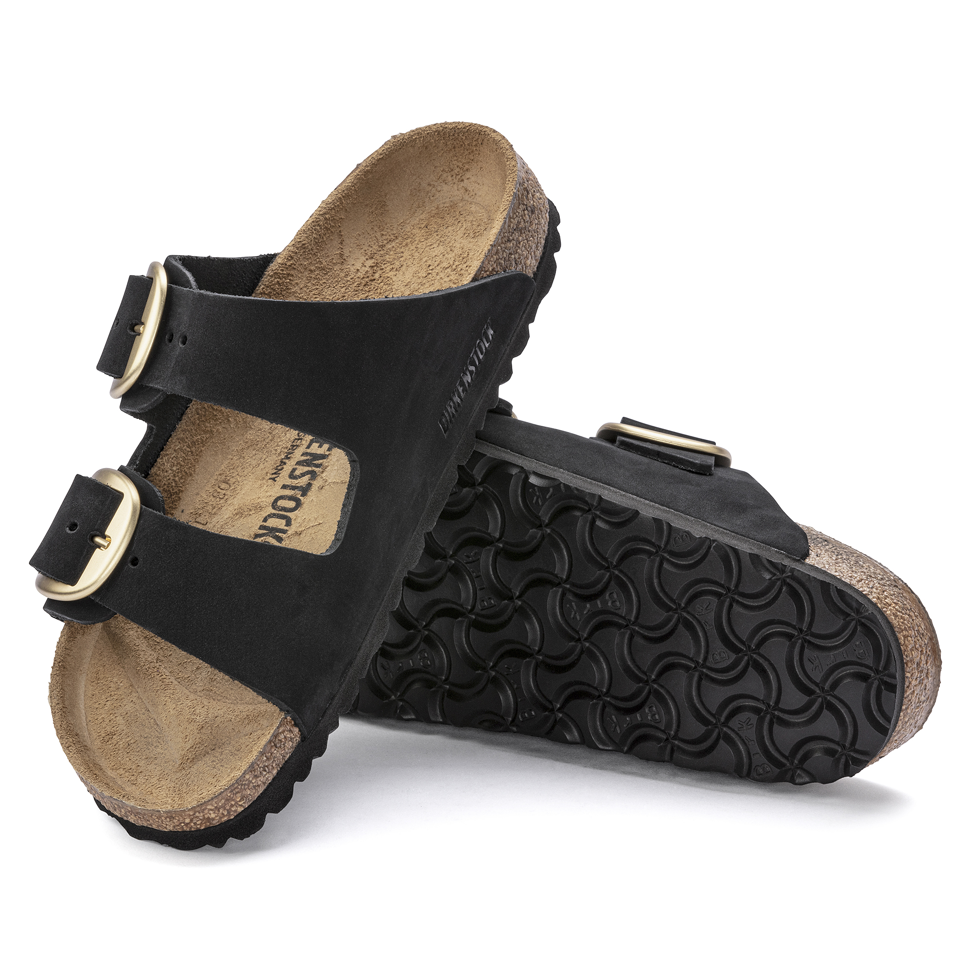 BIRKENSTOCK ARIZONA BIG BUCKLE LENB BLACK 1023290