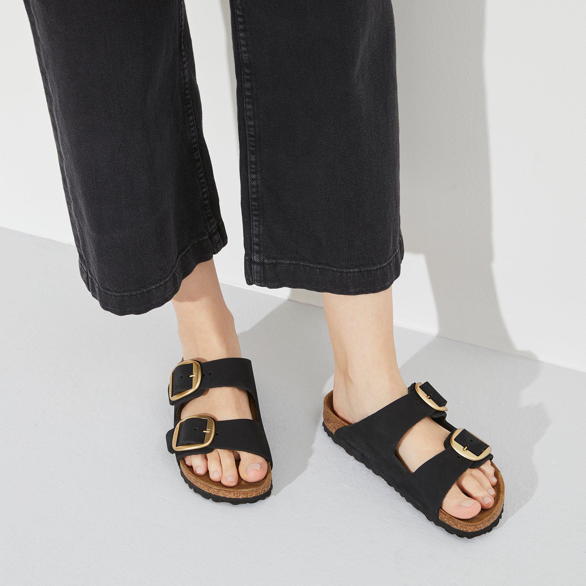 BIRKENSTOCK ARIZONA BIG BUCKLE LENB BLACK 1023290 - 6