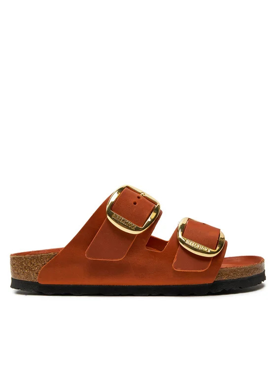 BIRKENSTOCK ARIZONA BIG BUCKLE LEOI BURNT ORANGE NARROW FIT 1026661