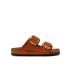 BIRKENSTOCK ARIZONA BIG BUCKLE LEOI BURNT ORANGE NARROW FIT 1026661 - 0