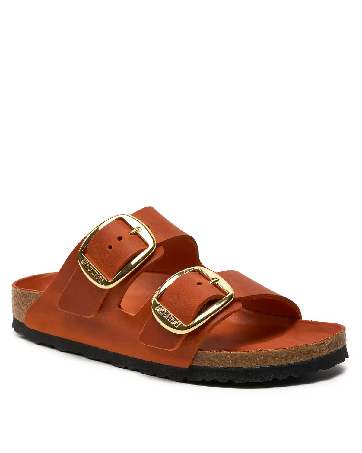 BIRKENSTOCK ARIZONA BIG BUCKLE LEOI BURNT ORANGE NARROW FIT 1026661