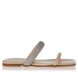 ΓΥΝΑΙΚΕΙΑ ΔΕΡΜΑΤΙΝΑ FLATS ΜΕ ΣΤΡΑΣ SANTE 22-310 - 12127