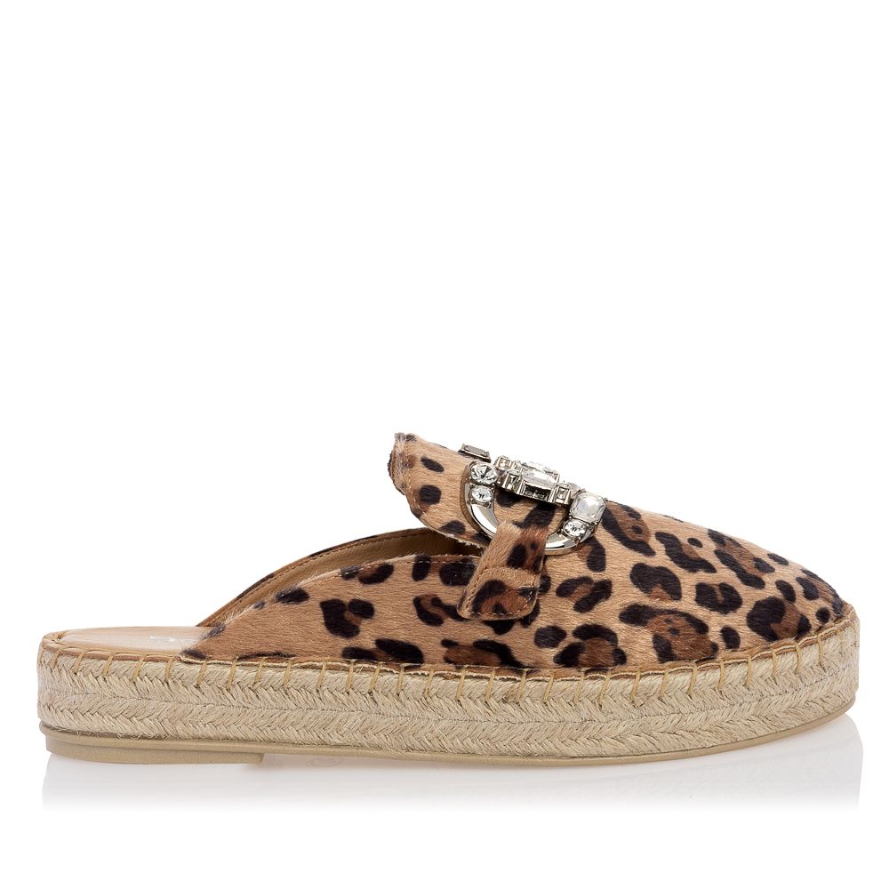 SANTE MULE ESPADRILLES ANIMAL PRINT 24-178