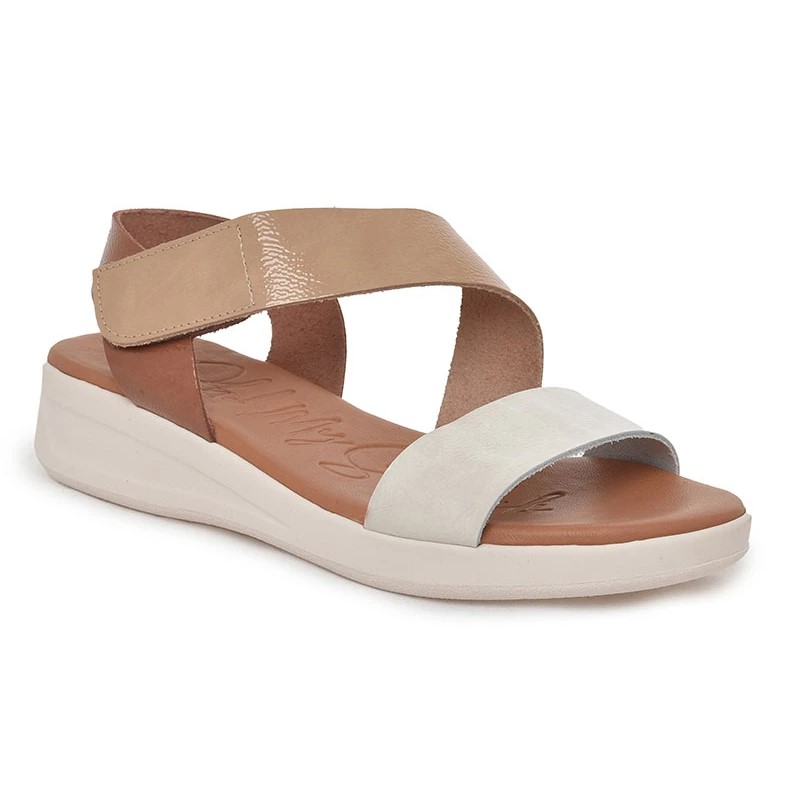OH MY SANDALS LEATHER FLATFORMS 5403