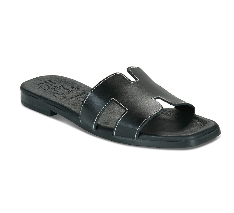 OH MY SANDALS ΓΥΝΑΙΚΕΙΑ ΔΕΡΜΑΤΙΝΑ FLATS