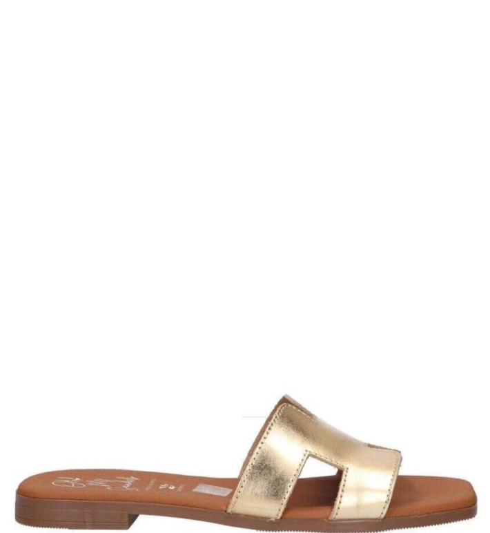 OH MY SANDALS ΓΥΝΑΙΚΕΙΑ ΔΕΡΜΑΤΙΝΑ FLATS