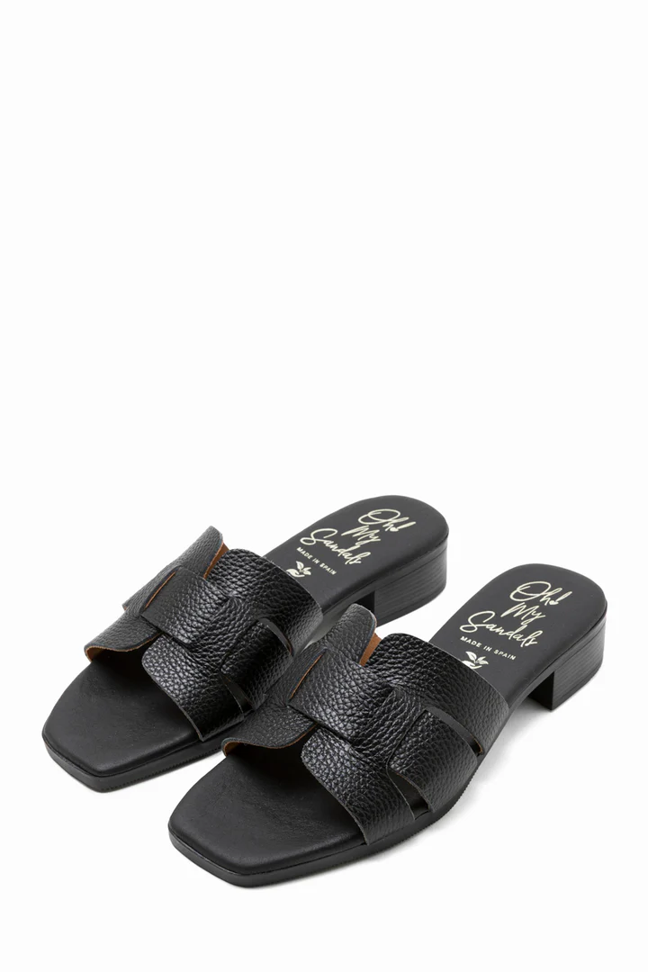 OH MY SANDALS LEATHER MULES