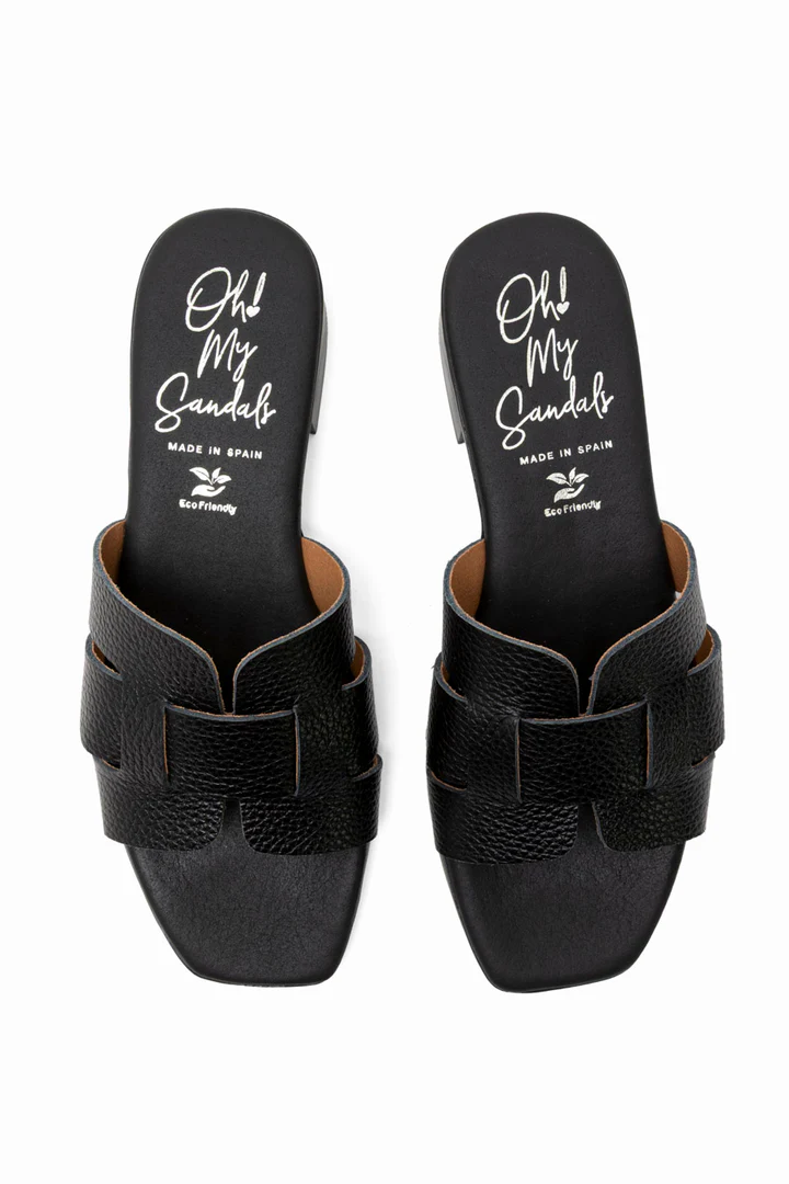 OH MY SANDALS LEATHER MULES