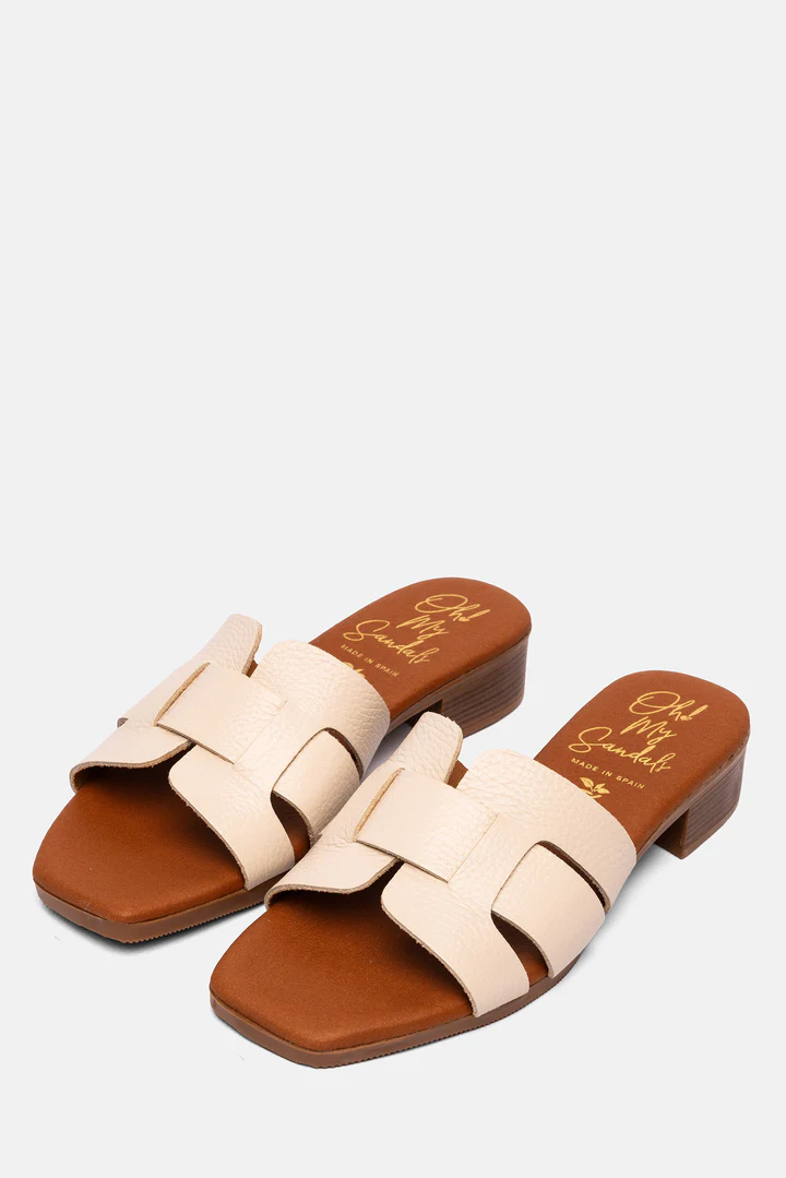 OH MY SANDALS LEATHER MULES