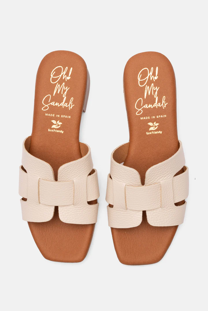 OH MY SANDALS LEATHER MULES