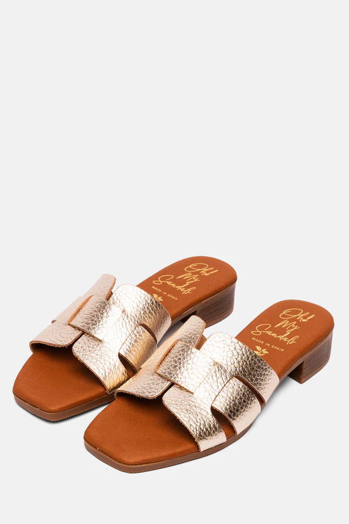 OH MY SANDALS LEATHER MULES