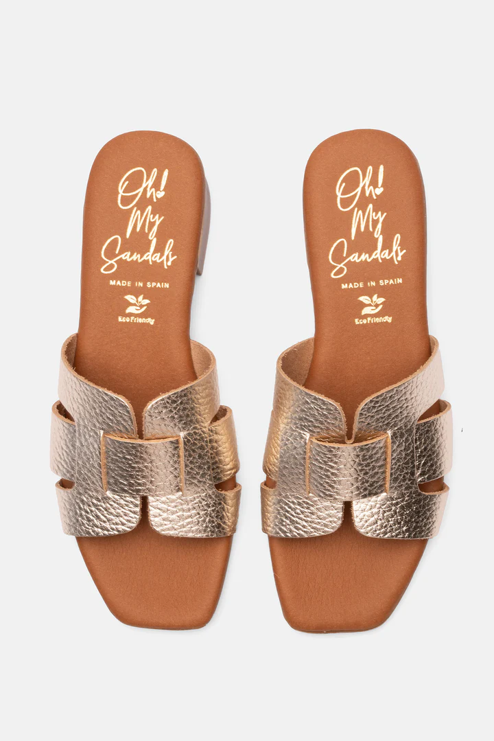 OH MY SANDALS LEATHER MULES