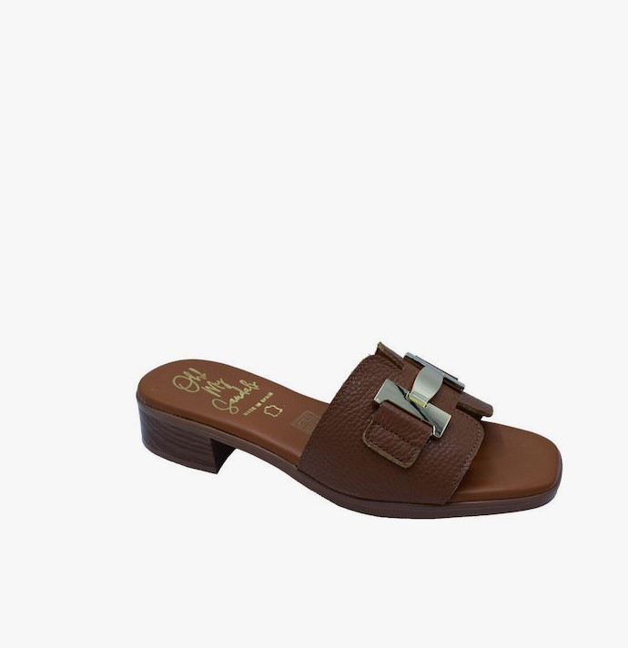 OH MY SANDALS LEATHER MULES