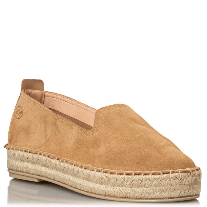 ΓΥΝΑΙΚΕΙΕΣ ESPADRILLES ΔΕΡΜΑ ΚΑΣΤΟΡΙ ENVIE SHOES E02-17481