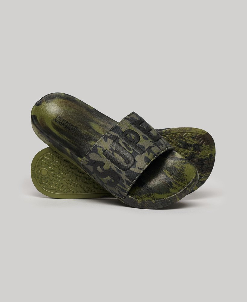 SUPERDRY CAMO VEGAN POOL SLIDE MF310261A