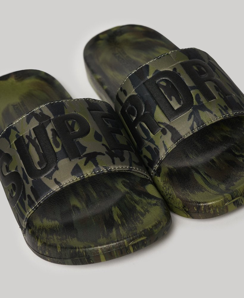 SUPERDRY CAMO VEGAN POOL SLIDE MF310261A