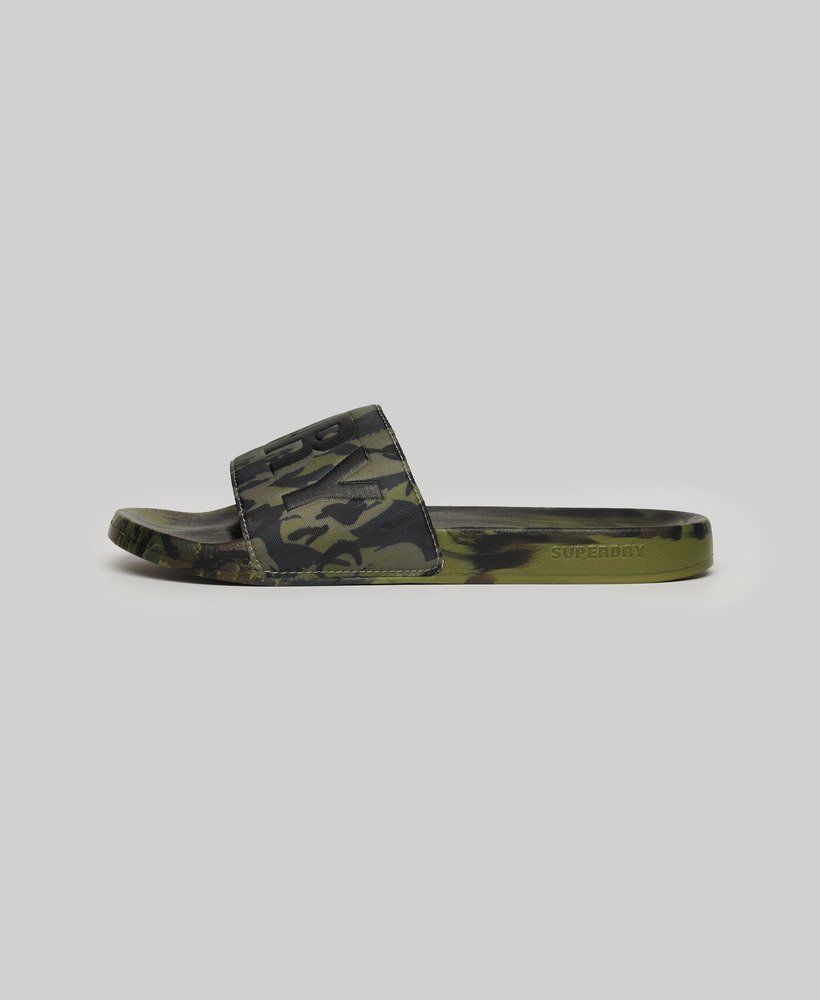 SUPERDRY CAMO VEGAN POOL SLIDE MF310261A