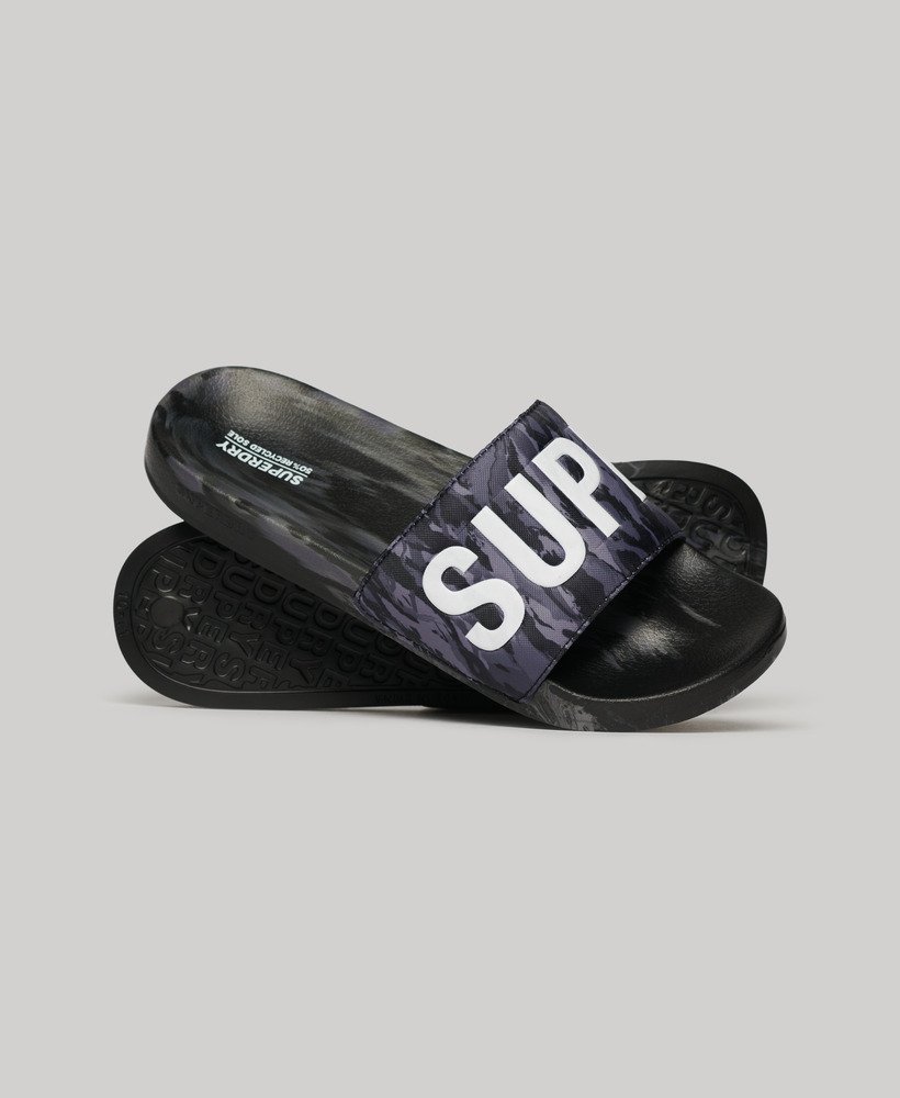 SUPERDRY CAMO VEGAN POOL SLIDE MF310261A