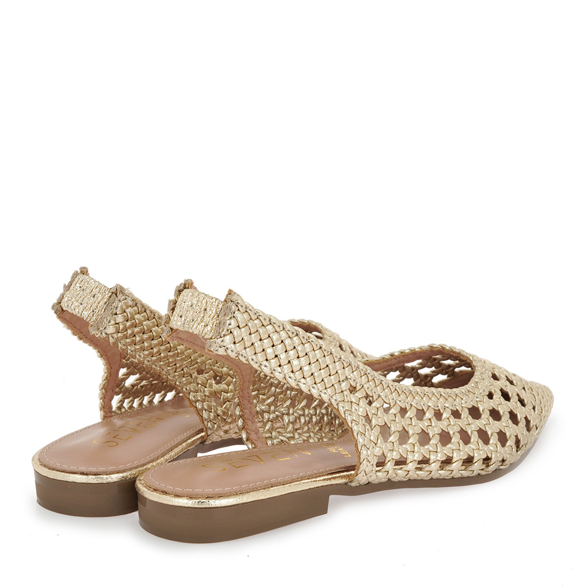 SEVEN FLAT POINTED MULES