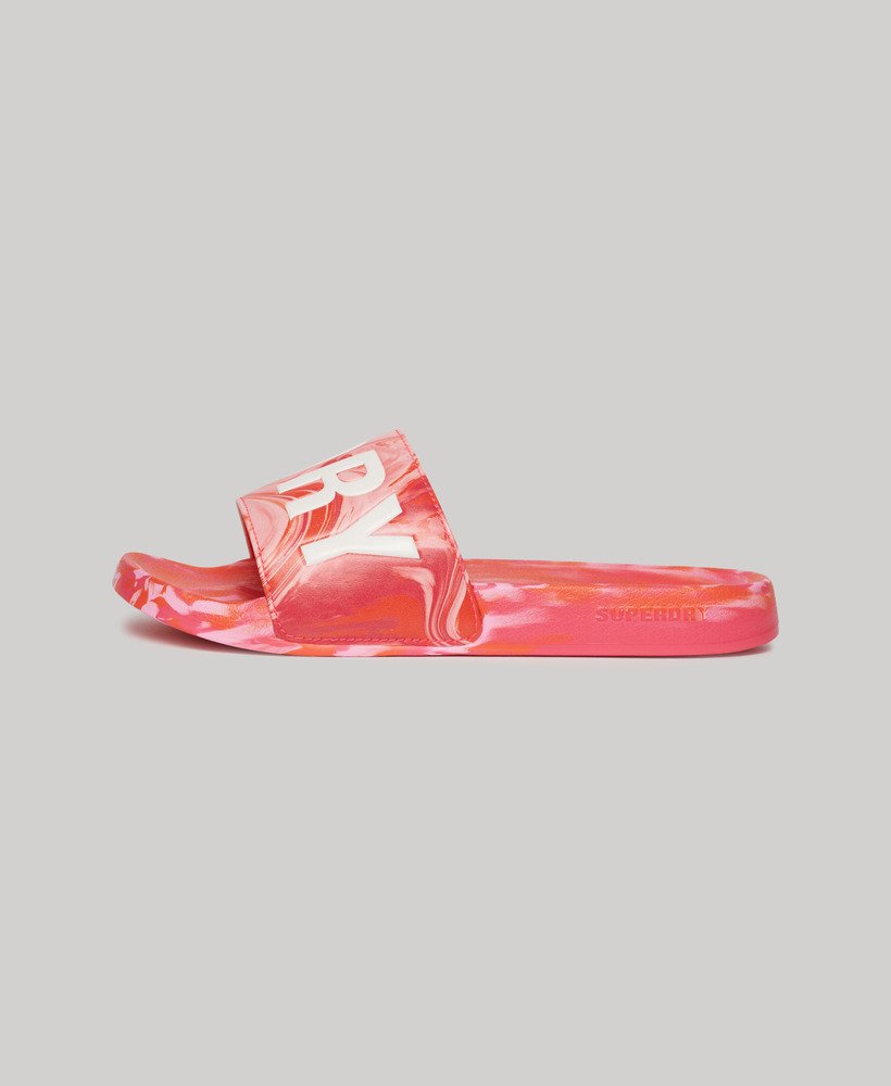 SUPERDRY MARBLE VEGAN POOL SLIDE WF310218A