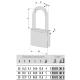 Long shackle Brass Padlock CISA 21011 | 3 sizes
