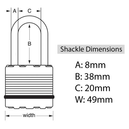 MASTER LOCK M115EURDLF Λουκέτο Θαλάσσης Ανοξείδωτο-4