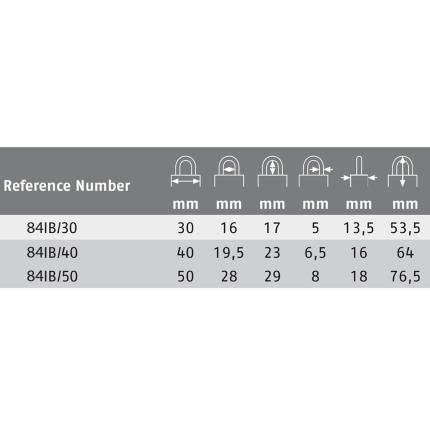 Stainless steel padlock Marine type ABUS 84IB | 3 sizes-3