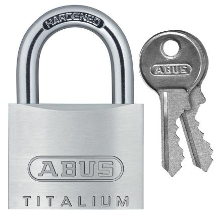  Hardened Aluminum Padlock ABUS Titalium 54TI | 2 sizes-0