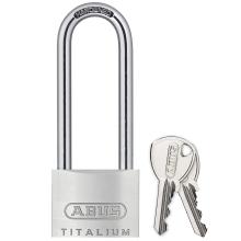 Padlock hardened alloy steel long shackle ABUS Titalium 64TIHB | 3 sizes