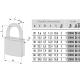 Brass Padlock CISA 21010 | 7 sizes