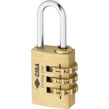 Combination brass padlock CISA 21190 | 3 sizes