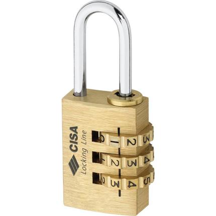 Combination brass padlock CISA 21190 | 3 sizes-0