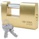 Brass shutter padlock CISA 21610 | 4 sizes