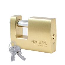 Brass shutter padlock CISA 21610 | 4 sizes
