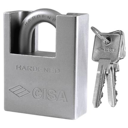 Monoblock steel padlock close shackle CISA 28350 | 2 sizes-0