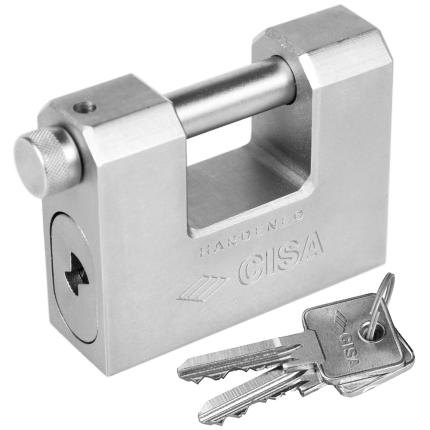 Monoblock steel padlock CISA 28550 | 6 sizes-0