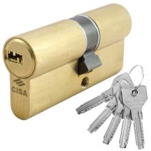 CISA ASIX 0E300 Κύλινδρος ασφαλείας σε χρυσό & νίκελ