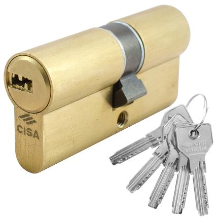 CISA ASIX 0E300 Κύλινδρος ασφαλείας σε χρυσό & νίκελ-0
