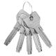 High Security Cylinder Euro Profile - Flat Key - Anti-Snap Cut CISA ASIX CUT 0E300RA | Nickel & Brass