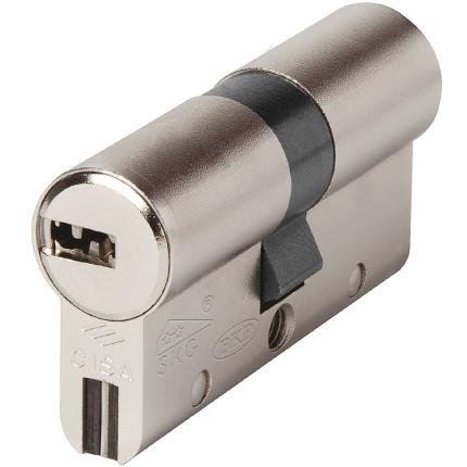 CISA AP3 S OH3SO High Security Cylinder Euro Profile - Controlled Flat Key Duplication Nickel & Brass-1