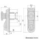 CISA 07078-69 Door handle for Fast Panic exit devices